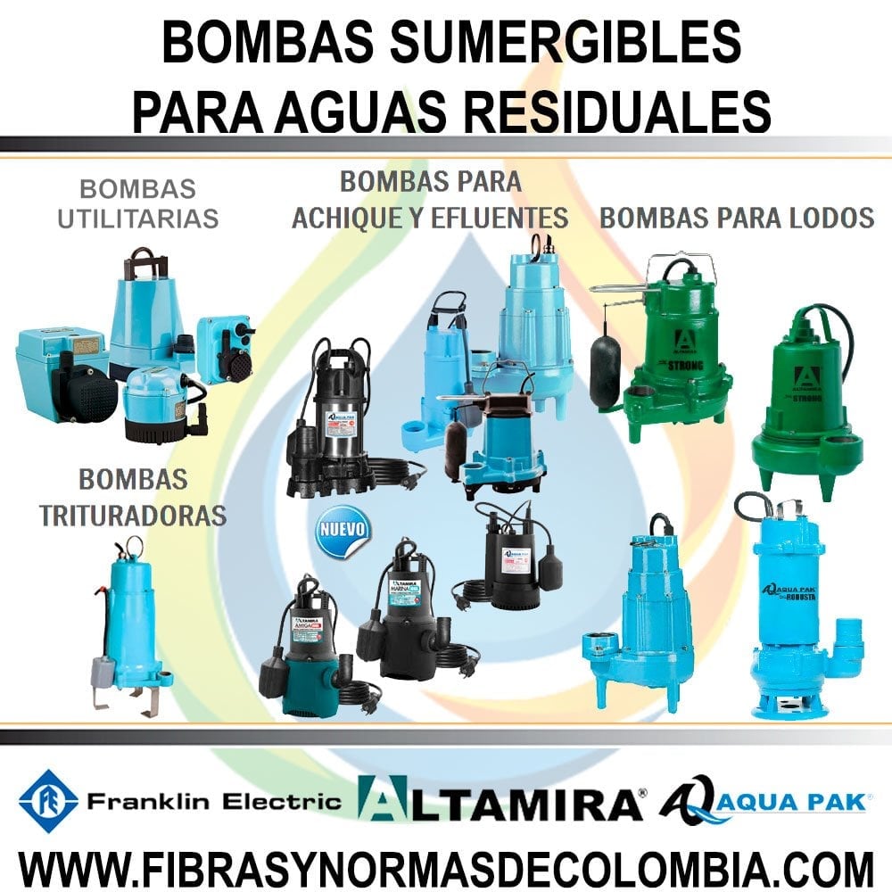 BOMBAS SUMERGIBLES PARA AGUAS RESIDUALES