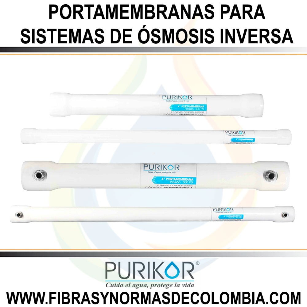 PORTAMEMBRANAS PARA SISTEMAS DE ÓSMOSIS INVERSA (COMERCIAL / INDUSTRIAL).