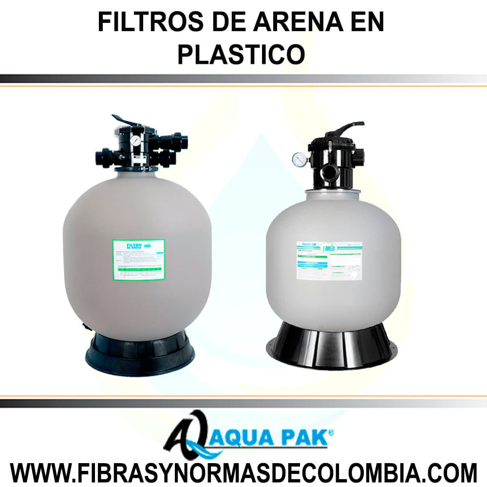FILTROS DE ARENA EN PLÁSTICO PANDA