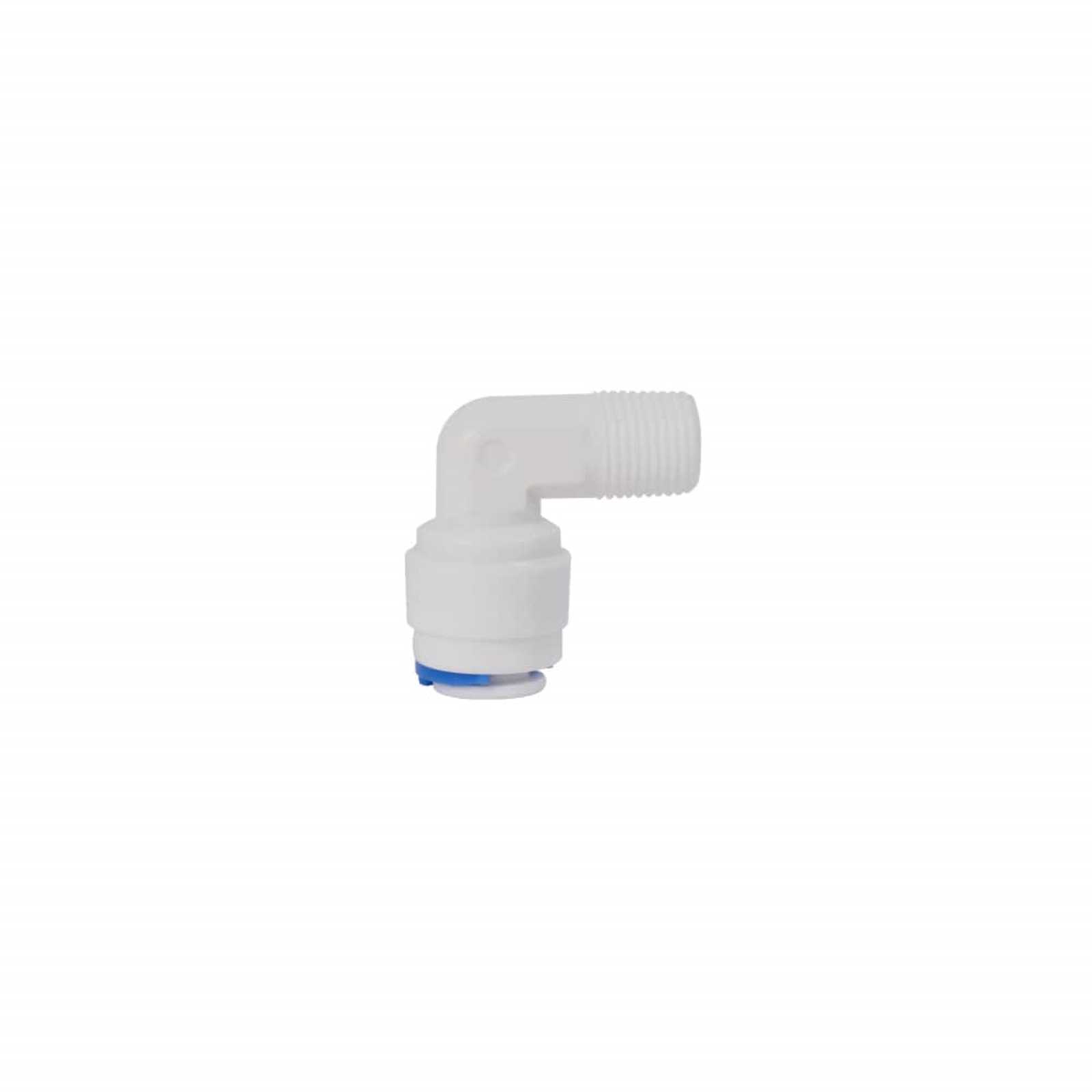 Adaptador codo tipo "L" para ósmosis inversa de 100G y 400G (RM1/8", T1/4")