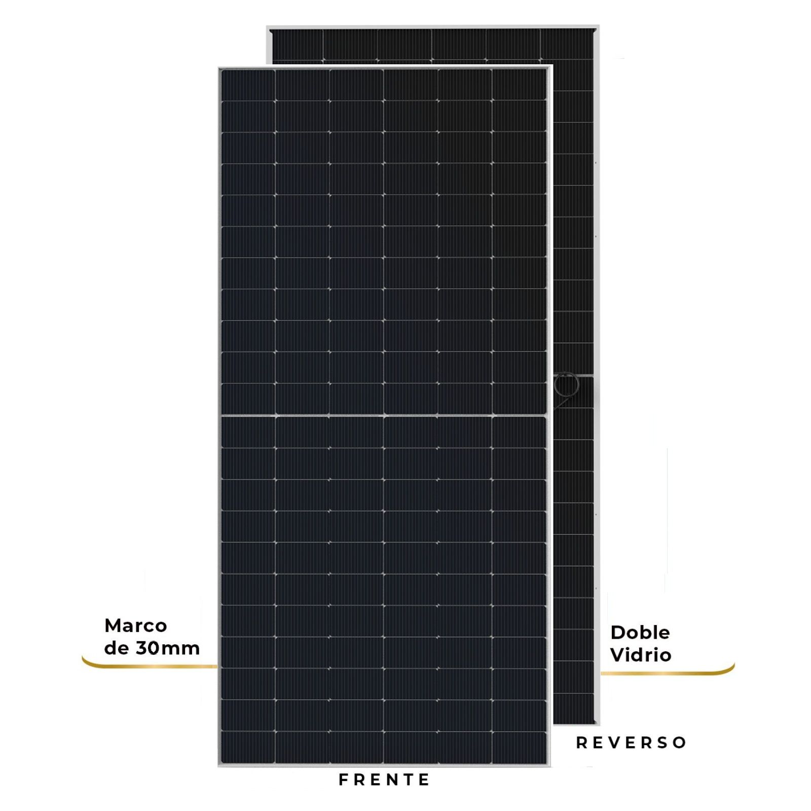 Módulo con células fotovoltaicas bifaciales tipo N