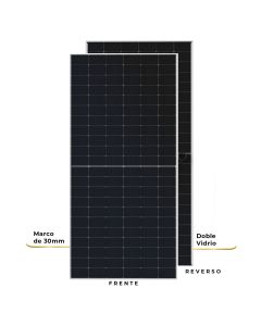 Panel con células fotovoltaicas bifaciales tipo N - ASTRALX630-BFC132